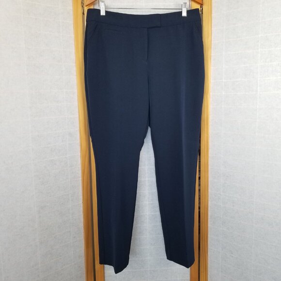 Investments Pants Navy Blue Trousers Size 12 Petite - Picture 1 of 6